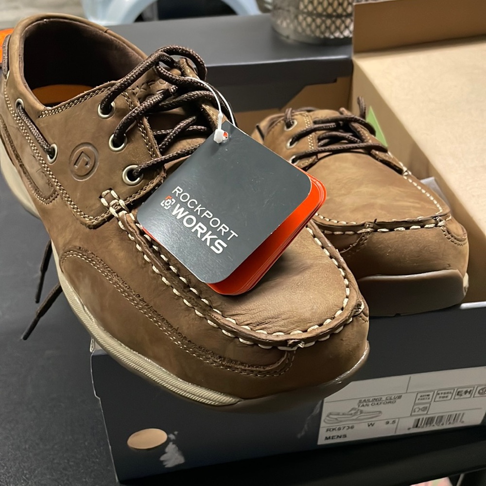 Men’s steal toe rock port Oxford brand new with tags